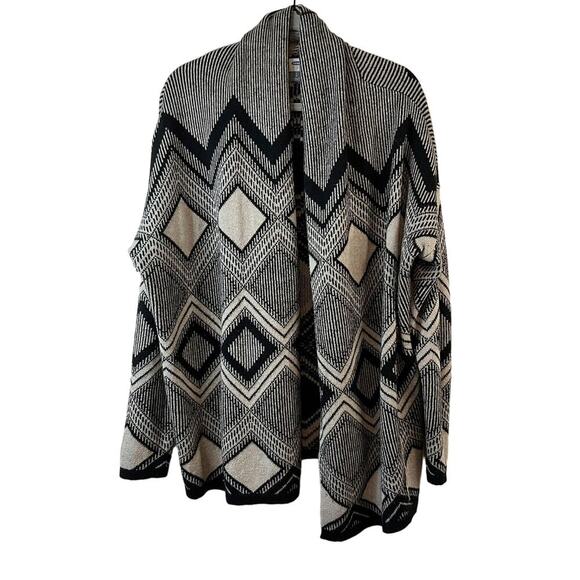 Old Navy Womens Grey and Black Open Front Cardigan Size L - Picture 1 of 4